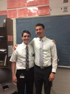 Here's Josh with his favorite teacher...Hermano Day!
