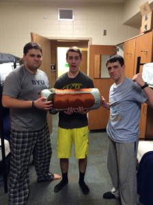 Yeah I know I'm so tough.... ? (this is the sleeping bag)