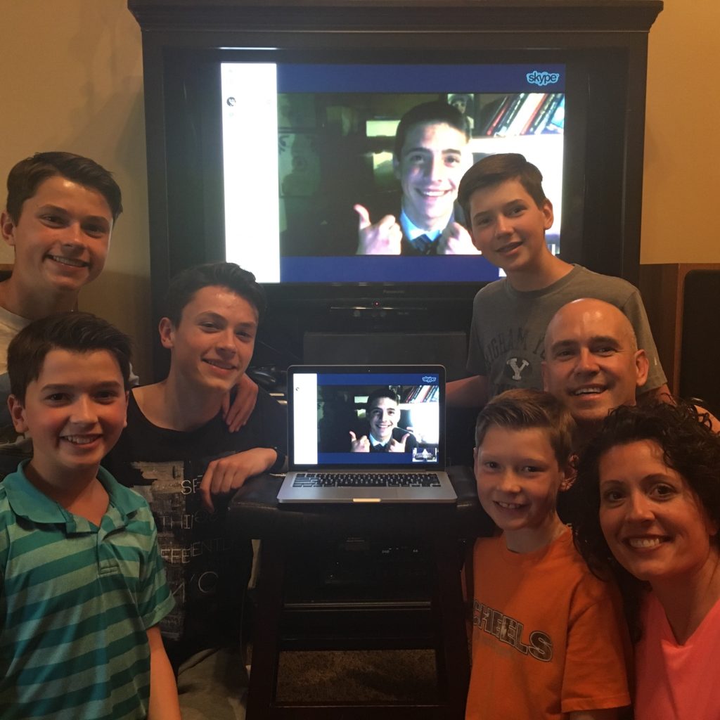 Skyping with Elder LeBaron